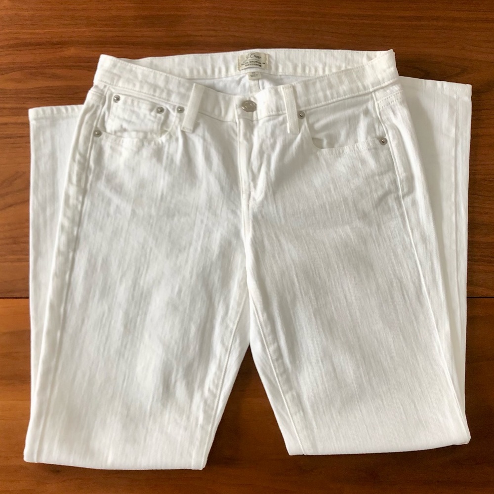 J. Crew Slim Broken-In Boyfriend Jeans in White — NWOT